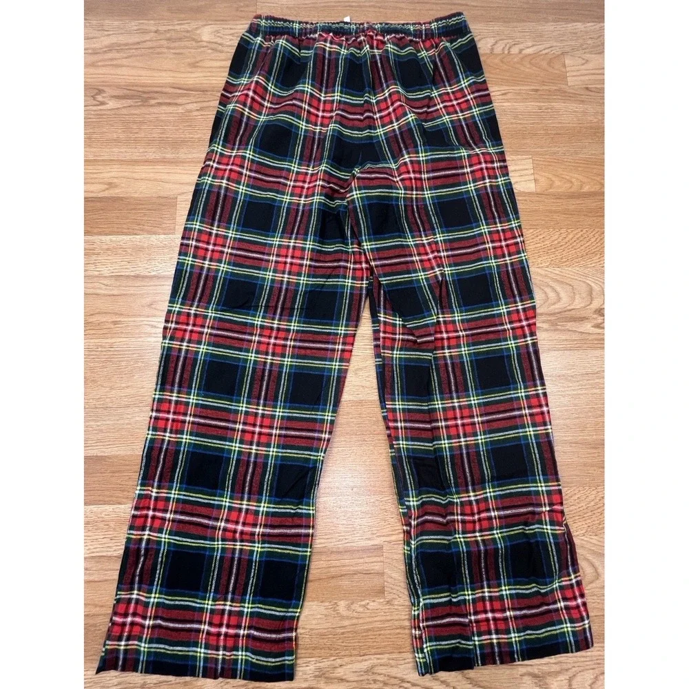 Banana Republic Men's Plaid Pajama Pants Size Small Red Elastic Waist NEW